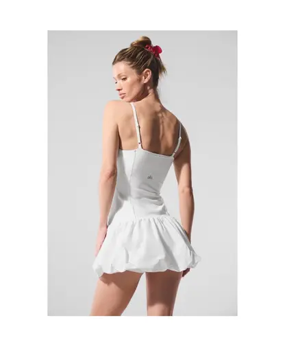 Alo Yoga Airbrush Love Match Tennis Dress White XS