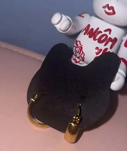 Gold Mini chunky Huggie Hoops