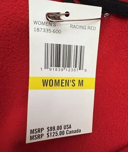 Spyder Constant Full-Zip Sweater Fleece Jacket Red Black Women’s NWT #187335