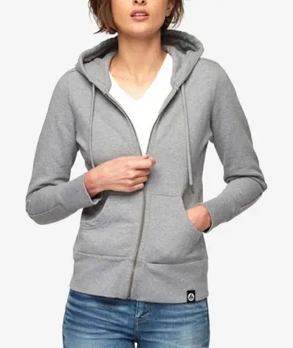 American Giant Classic Zip Front Hoodie Jacket Gray