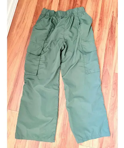 Halara Wide Leg Cargo Pants Olive Green High Waist Casual Trousers S