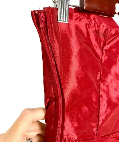 Teeze Me Strapless Red Homecoming Mini Cocktail Homecoming Dress Size 9 Hoco