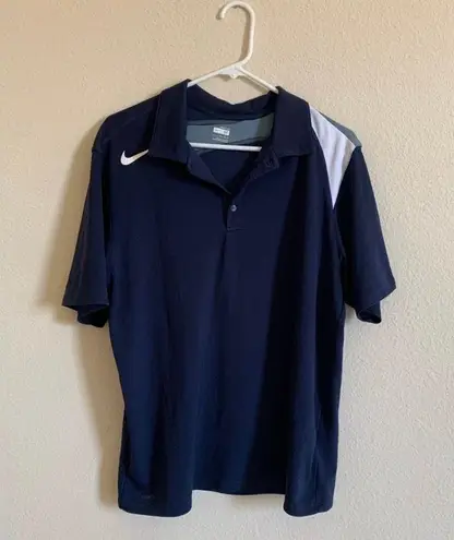 Nike FitDry Dark blue Vintage Polo size M