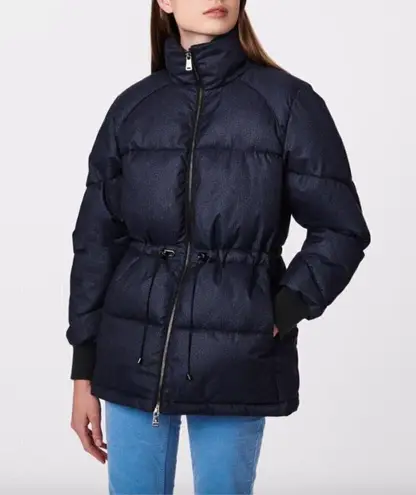 Bernardo Water Resistant Polyester Puffer Jacket Navy Womens Size Medium
