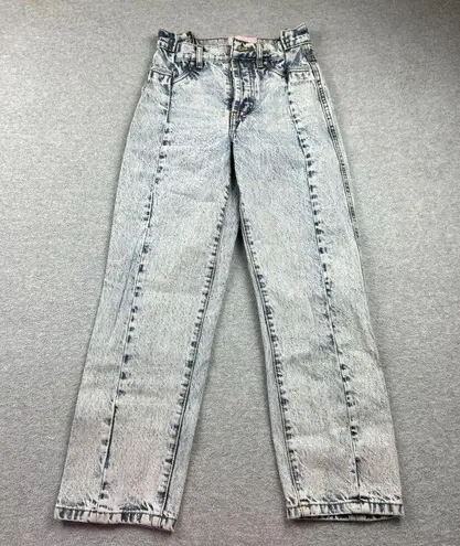 Revice Denim Revice Jeans Womens Size 24 Light Wash Straight Ankle Cropped Button Fly Boho