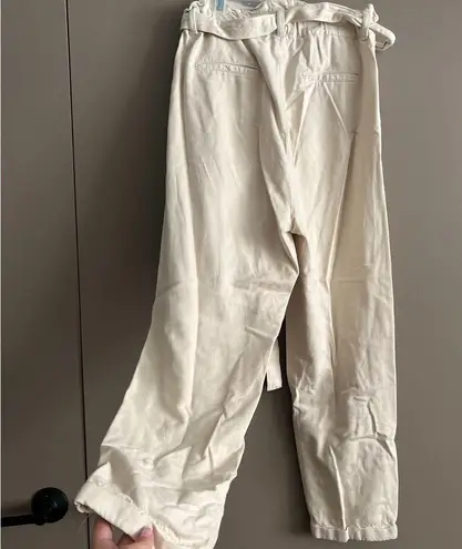 Thread and Supply [] medium cream paper bag linen pants