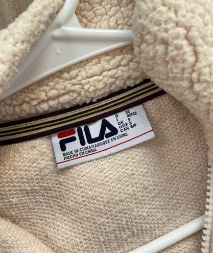 FILA sherpa zip up jacket