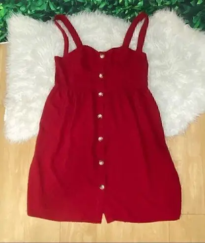 Red casual cute holidays dress plus size 0XL Red