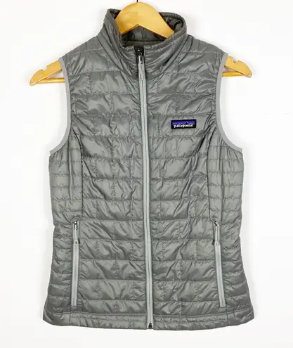 Patagonia Women's Size XS Grey Nano Puff Primaloft Puffer Vest