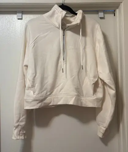 All In Motion  Cream Mock Neck Sweatshirt Size Large thumbnail 1