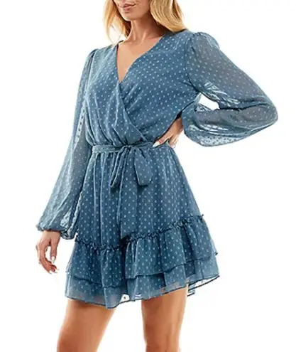 B. Smart NWT Blue Long Sleeve Dress Size 9