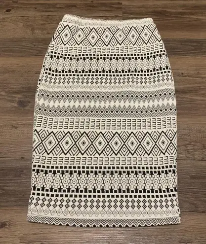 Lovely Day Black & White Bodycon Skirt