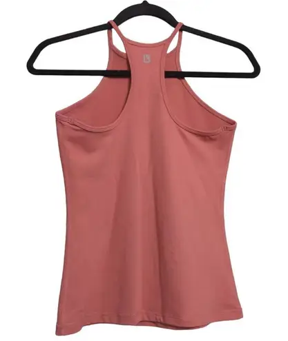Buff Bunny Womens Tank Top Pink Sleeveless Halter Neck Stretch Racer Back M