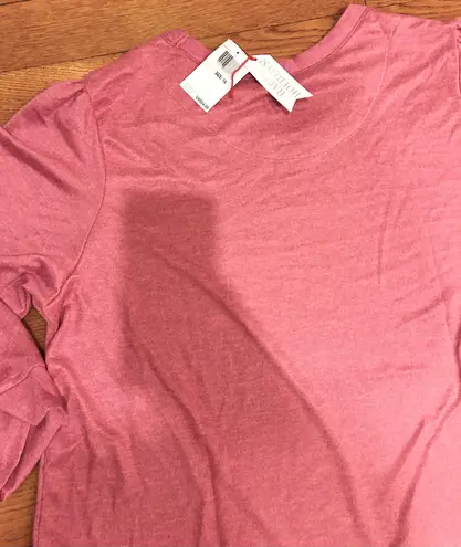 NWT Ellen Tracy "Happy Holiday" tunic top. with Pockets/Long Shirt