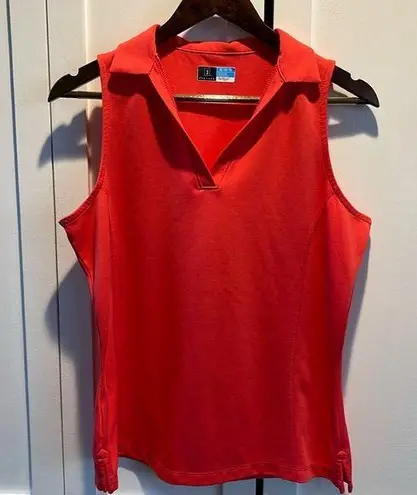 PGA Tour  Melon Sleeveless Golf Polo Shirt Size XL