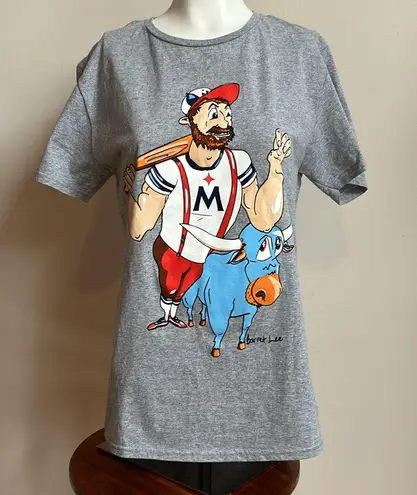 Minnesota Twins Barret lee paul Bunyan baseball tee Gray Size M