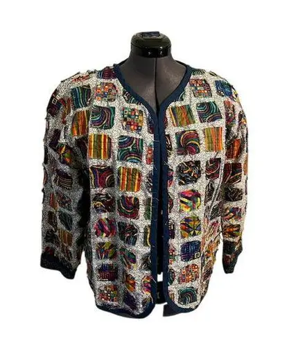 Handmade quilt coat bright purple orange