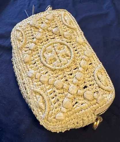 Tory Burch MINI MILLER RAFFIA CROSSBODY BAG