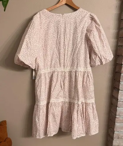 TUCKERNUCK Pink Ditsy Floral Lace Isabelle Mini Dress – Hyacinth House 🌸 Size XXL