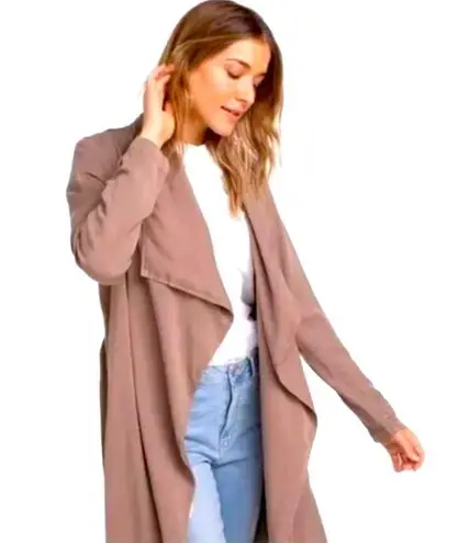 THREAD+SUPPLY “Emrata Duster”, lightweight open jacket w/POCKETS. Medium. EUC Pink