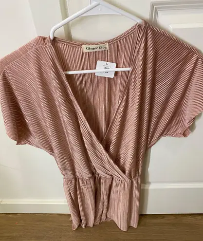 Apricot Lane Pink Shimmery Romper 