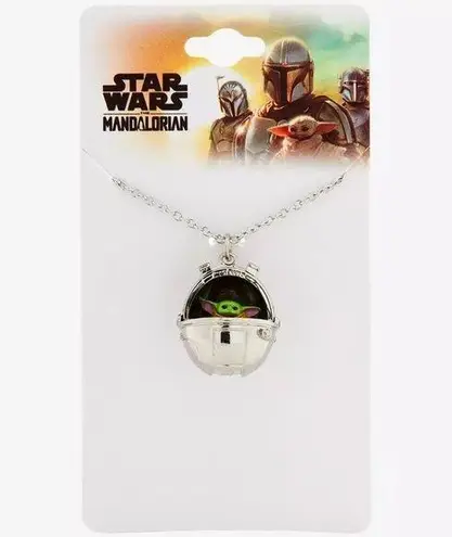Star Wars The Mandalorian Grogu Pram Charm Necklace - BoxLunch Exclusive