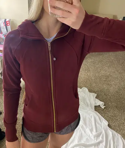 Lululemon Scuba Hoodie Red Full Zip