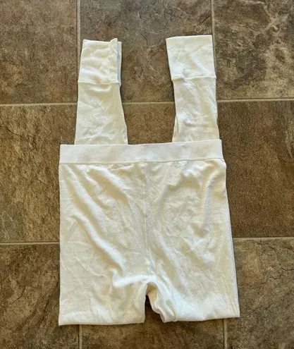 SKIMS Logo Pointelle Leggings Bone Size Large