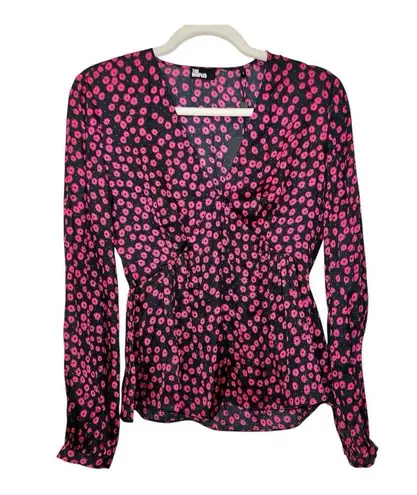 The Kooples Daisy Dots Printed Top Size 1 French sizing Size Small US NWT