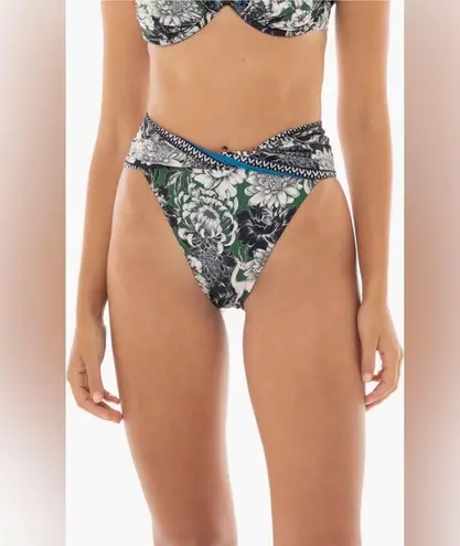 Agua Bendita Lily Wats High Waist Bikini Bottom, Size Large, $130
