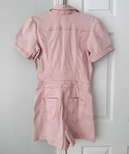 Pilcro The Kit Utility Romper in Pink, Size 10 Pink