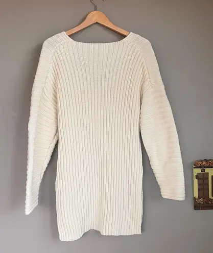 Urban Outfitters Cream Chunky Knit Oversize Sweater