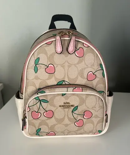 Coach  Backpack With Cherry Heart Print thumbnail 1
