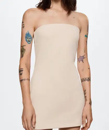 Mango Strapless Dress