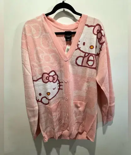 Her Universe Sanrio Hello Kitty Pink Grid Cardigan