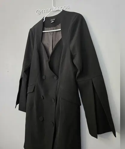 City Chic Kallie Blazer Black Dress