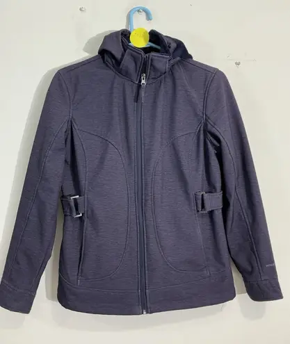 Free Country Womans Chico Navy Zip Up Hood Lined Jacket Small Waterproof