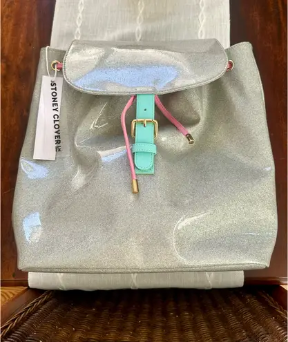 Stoney Clover Lane Flap Backpack Diner Collection Shimmer Cherry on Top NWT HTF