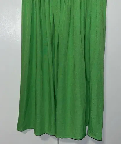 Paloma Wool Smocked Montoro Strapless Dress / Skirt Green Women’s Small S 4