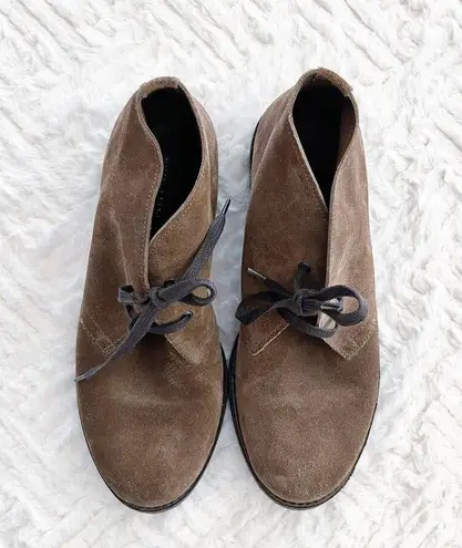 Bottega Veneta Brown Suede Lace up Chukka Boots