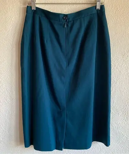 Pendleton Vintage Turquoise Pencil Skirt EVC - with pockets! Size 10