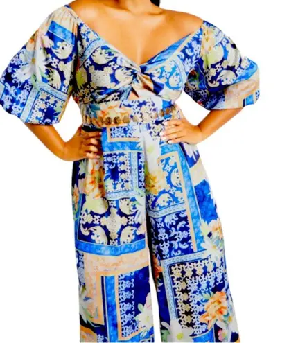 City Chic Women's Plus Size
Marseille Print Jumpsuit