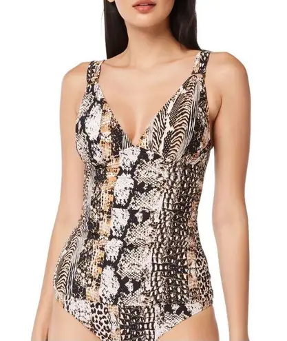 Bleu Rod Beattie New.  animal print tankini top. Size 8. Retails $91.