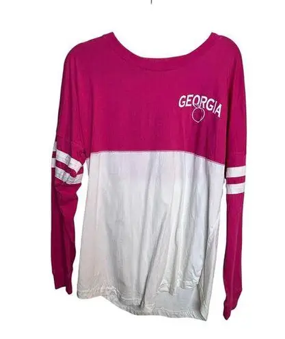 Boutique Georgia State Pride Tee Medium Sleeve The Cotton Gallery Pink Barbie