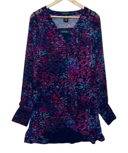 MM Couture by Miss Me Animal Print Tunic Blouse Size Small