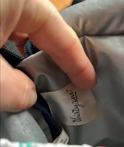 Thirty one Pink and Green Geometric Baby Bag with Flap Closure