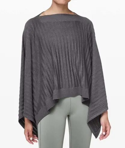 Lululemon  Forward Flow Poncho Heathered Moonwalk One Size