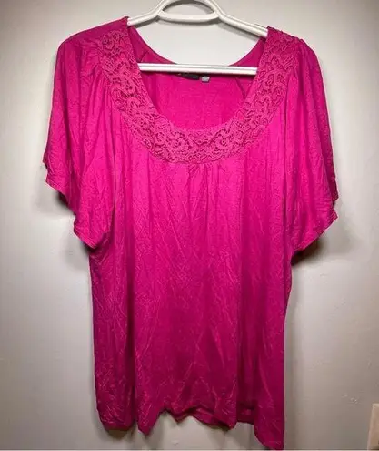 Dex Women’s Blouse Pink Size 2X