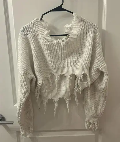 Zaful Sweater White