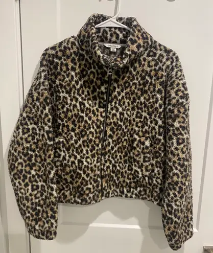 American Eagle Fleece Cheetah Jacket